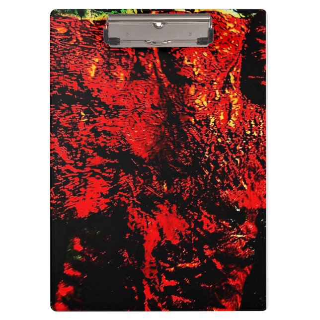 Porte-bloc Porte-documents rouge abstrait,Obscurité rouge abs (Devant)