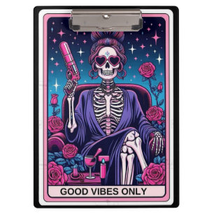 Porte-bloc Porte-documents Tarot Squelette Good Vibes – Burea