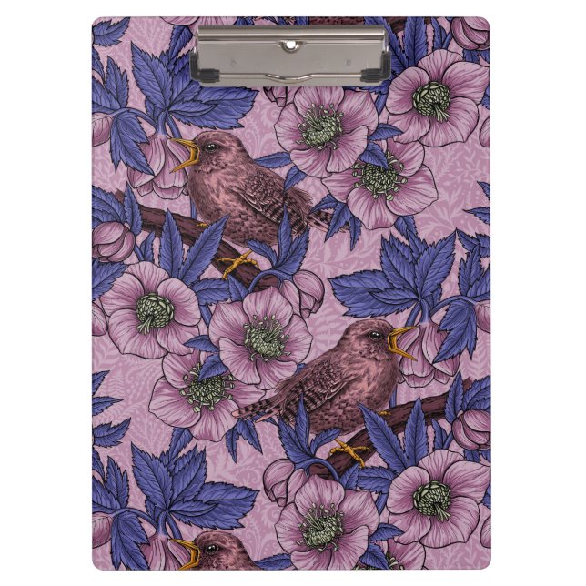 Porte-bloc Porté et hélico, rose et violet (Devant)