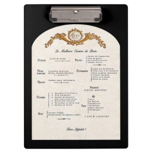 Porte-bloc Porte-menu de cuisine français