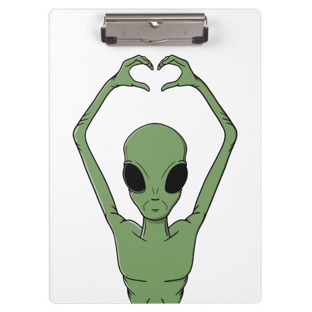 Porte-bloc Pose du cœur extraterrestre (Devant)