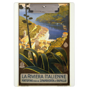 Porte-bloc Poster de la Riviera vintage - Italie