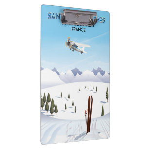 Porte-bloc Poster de ski Saint-Sorlin d'Arves France