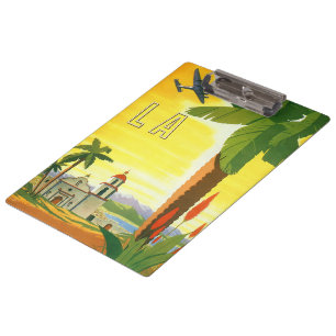 Porte-bloc Poster Vintage voyage, Los Angeles, Californie