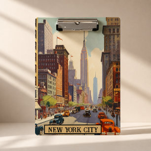 Porte-bloc Poster Vintage voyage New York