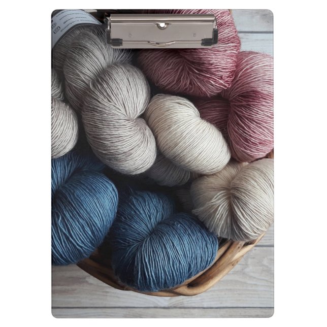 Porte-bloc Pots de fils d'artisanat en panier (Devant)