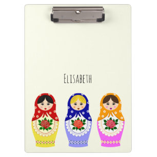 Porte-bloc Poupées russes de matryoshka