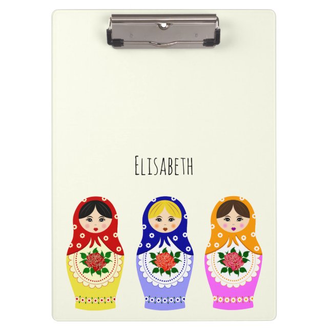 Porte-bloc Poupées russes de matryoshka (Devant)