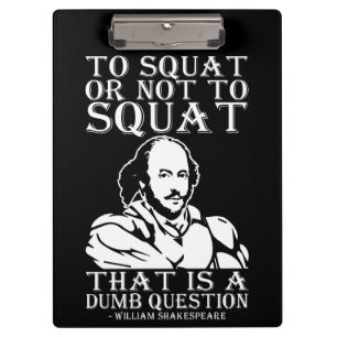Porte-bloc Pour Squat Ou Non Pour Squat ? - William Shakespea