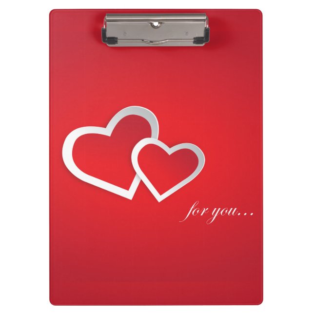 Porte-bloc Pour vous Valentine's Day Hearts Design-21987 (Devant)