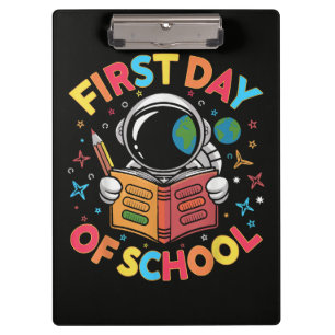 Porte-bloc Premier jour d'école Astronaute Espace Retour à l'