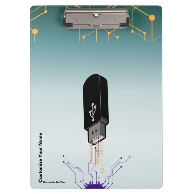 Porte-bloc Presse-papiers d'informatique (Devant)