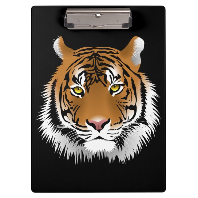 Porte-bloc Presse-papiers visage de tigre (Devant)