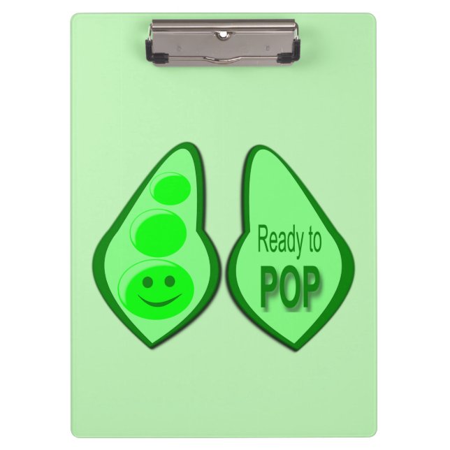 Porte-bloc Prêt à cueillir des pois verts (Devant)