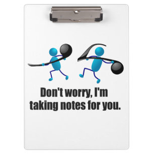 Porte-bloc Prise des notes