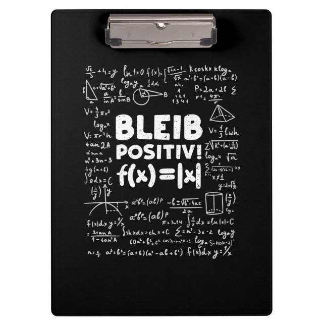 Porte-bloc Professeur Cadeaux | Bleib Enseignant Positiv Math (Devant)