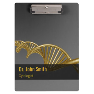 Porte-bloc Professional Medical Luxury DNA Strand Gold