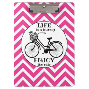 Porte-bloc Profitez De La Promenade Vélo Avec Fleurs Motiva