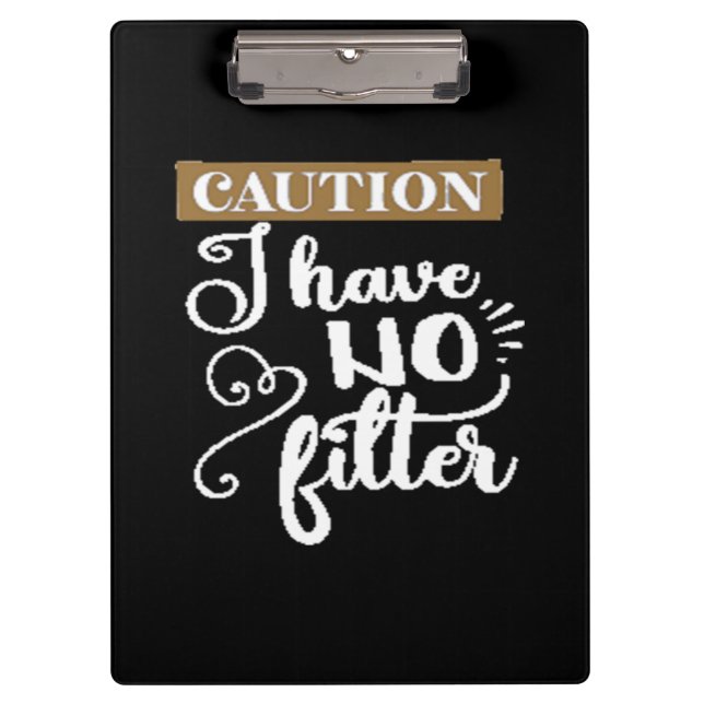 Porte-bloc prudence Je n'ai pas de filtre (Devant)