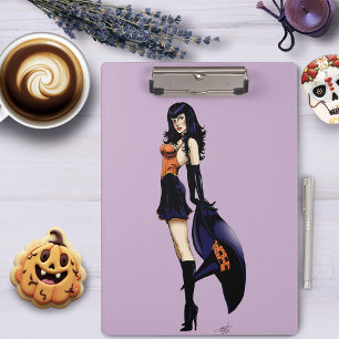 Porte-bloc Purple Halloween jolie sorcière