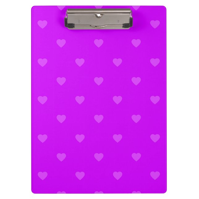 Porte-bloc Purple hearts pattern (Devant)