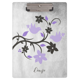Porte-bloc Purple Lovebirds Porte - bloc personnalisé