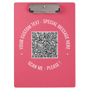 Porte-bloc QR Code Scan Info Porte - bloc de texte et de coul