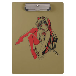 Porte-bloc R & B Manga, Neko Catgirl Furry Loli Anime