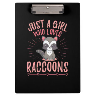 Porte-bloc Raccoon Aime Juste Une Fille Qui Aime Le Raccoon
