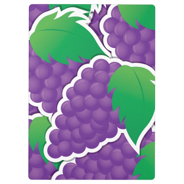 Porte-bloc Raisins violets funky (Dos)