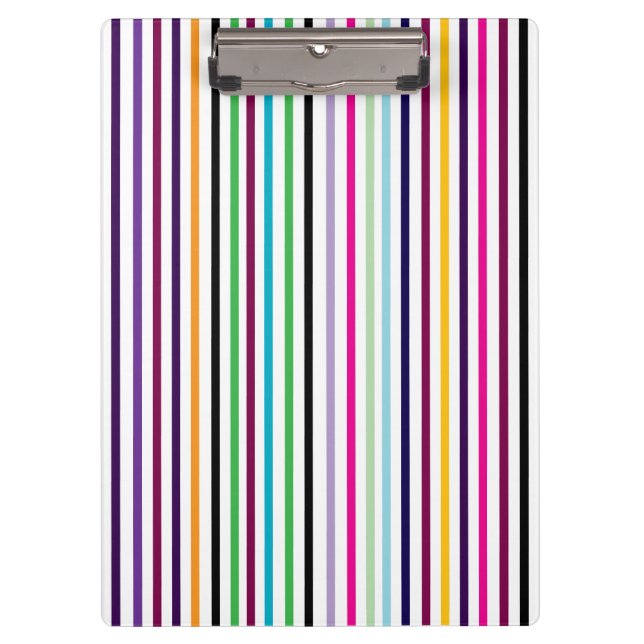 Porte-bloc rayé vertical multicolore (Devant)