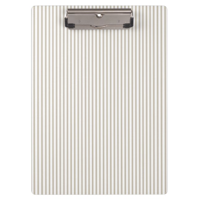 Porte-bloc Rayure à petits carreaux beige et blanc (Devant)