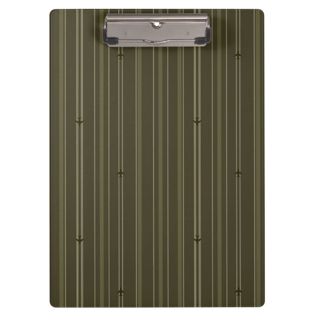 Porte-bloc Rayures de flux jet en vert olive (Devant)