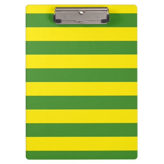 Porte-bloc Rayures jaune et verte (Devant)