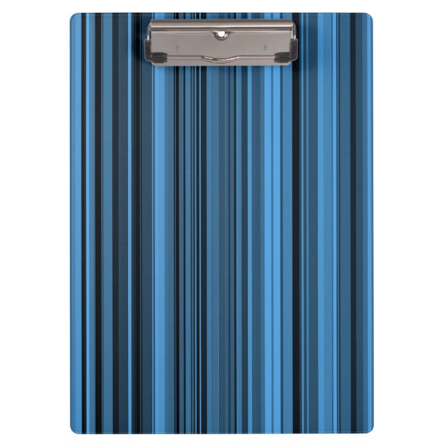 Porte-bloc Rayures Noir Bleu (Devant)