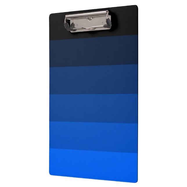 Porte-bloc Rayures Ombrées Bleu Noir (Gauche)