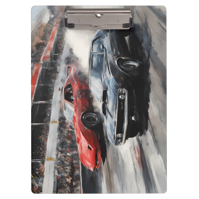 Porte-bloc Red & Black Muscle cars  (Devant)