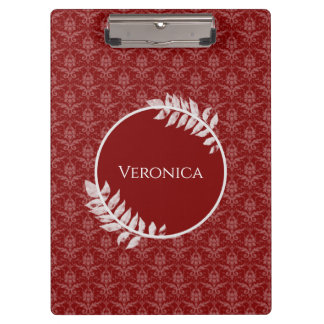 Porte-bloc Red Elegant Damask Porte - bloc