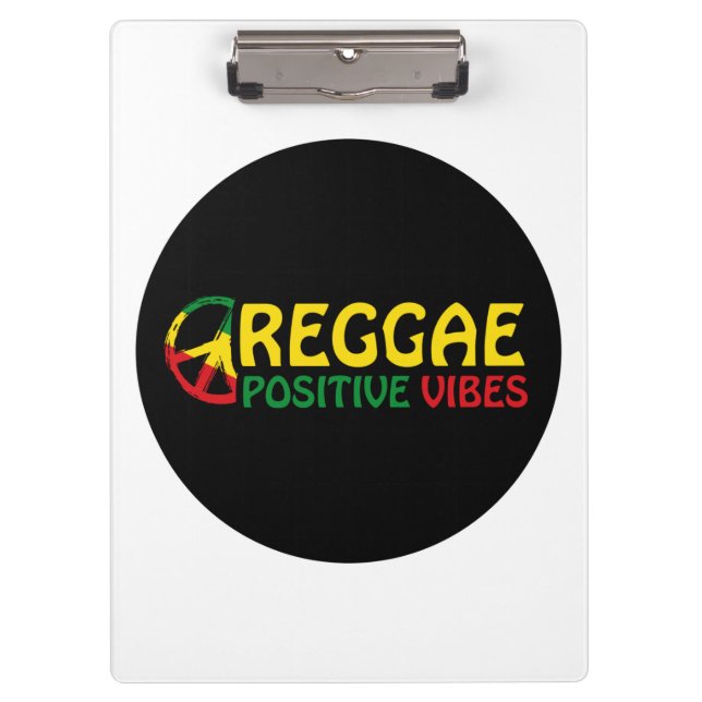 Porte-bloc Reggae Musique avec des vibes positives et drapeau (Devant)