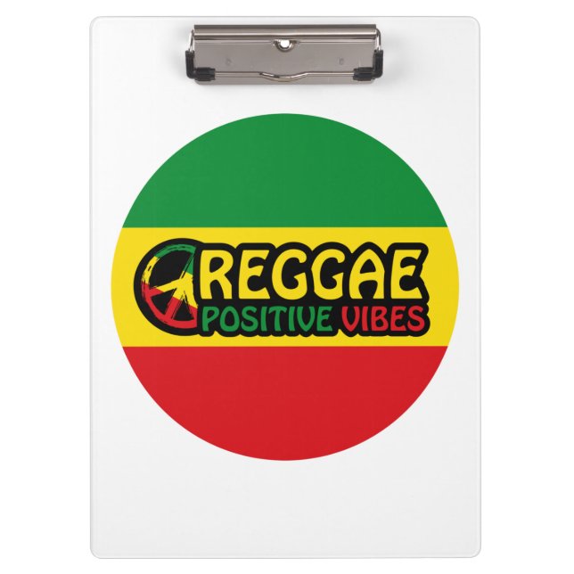 Porte-bloc Reggae Musique avec des vibes positives et drapeau (Devant)