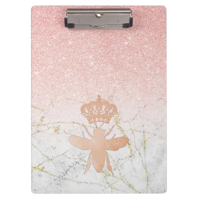 Porte-bloc REINE BEE Rose Gold Grand Porte - bloc personnalis (Devant)