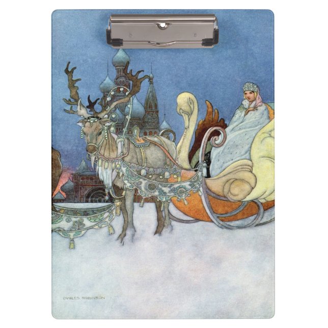 Porte-bloc Reine des neiges Russe Princesse Reindeer (Devant)