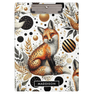 Porte-bloc Renard mignon et points sans couture