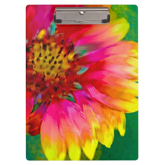 Porte-bloc Représentation artistique de la fleur Indian Blank (Devant)