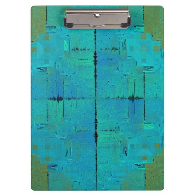Porte-bloc Résonance Aqua (Devant)