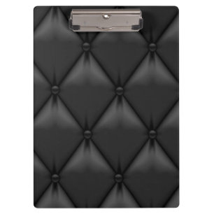 Porte-bloc Rétro cuir noir fait sur commande