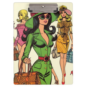Porte-bloc Retro Fashion Girls Comics