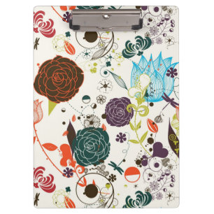 Porte-bloc Rétro motif floral 2 2