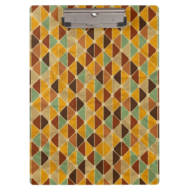 Porte-bloc Rétro motif géométrique 3 (Devant)