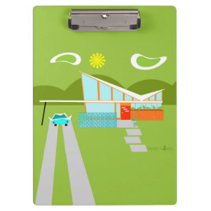 Porte-bloc Retro Palm Springs House Porte - bloc